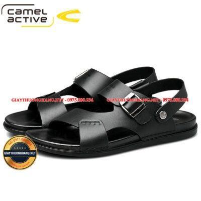 Dép sandal nam Camel Active 2021 màu đen và nâu, Mã BC21883