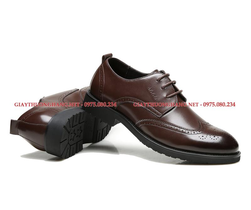 Giày tây ECCO màu nâu, phong cách lịch lãm, công sở, Mã BC670256 Giày tây ECCO màu nâu, phong cách lịch lãm, công sở, Mã BC670256