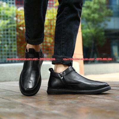 Giày tây không dây, giày lười ecco da bò, Mã BC830587