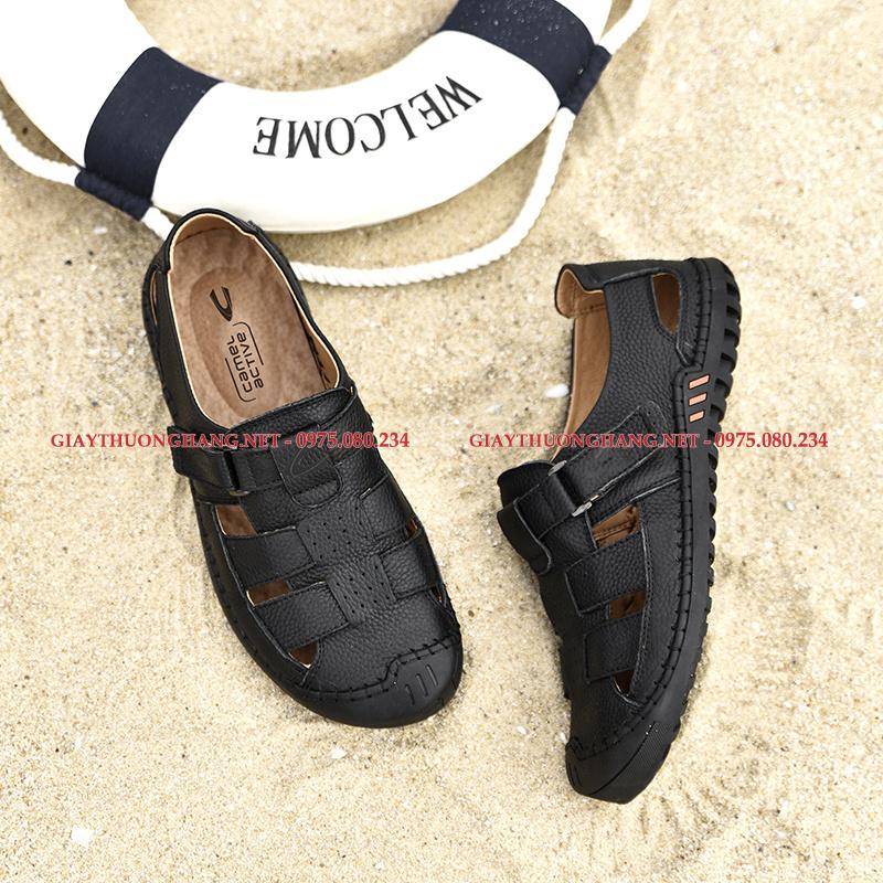 Dép rọ nam da bò, hãng Camel Active 2021, BC19307B
