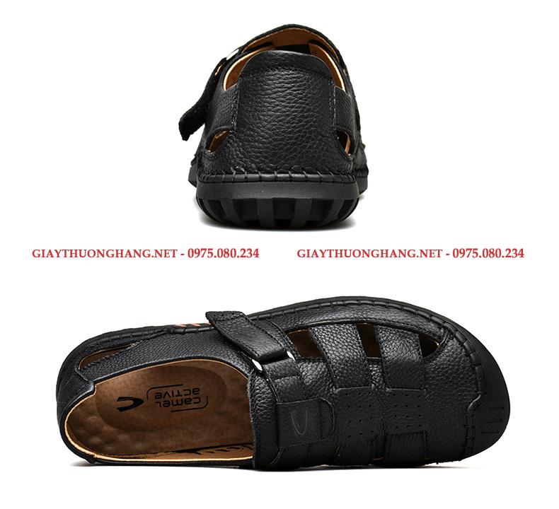 Dép rọ nam da bò, hãng Camel Active 2021, BC19307B