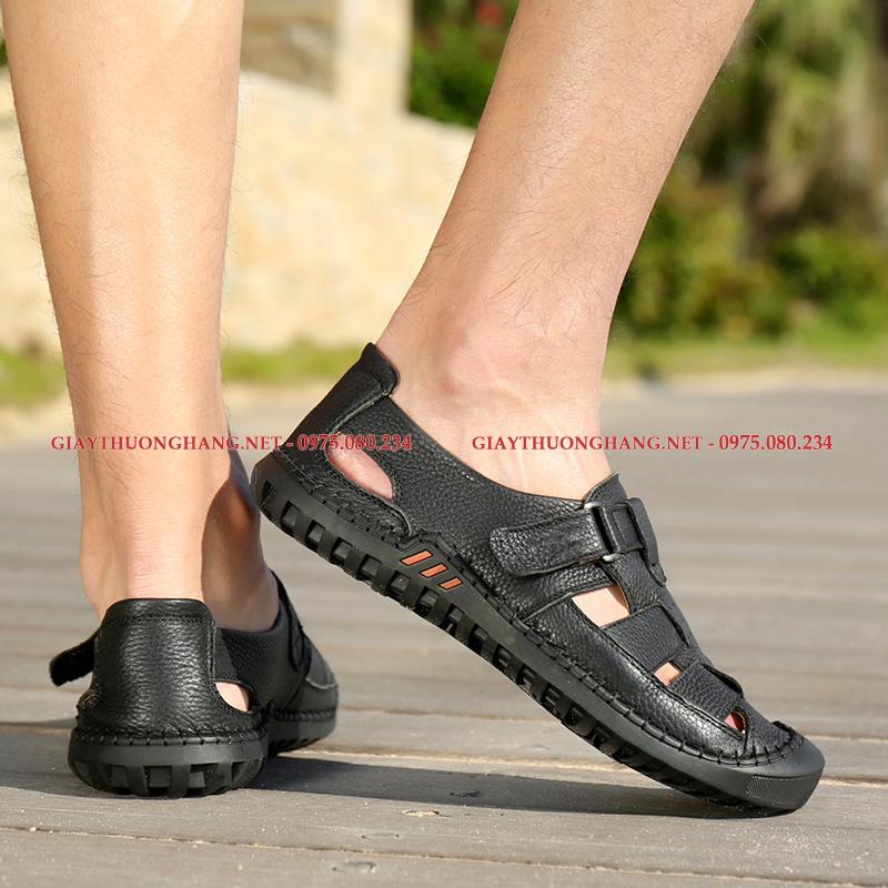 Dép rọ nam da bò, hãng Camel Active 2021, BC19307B