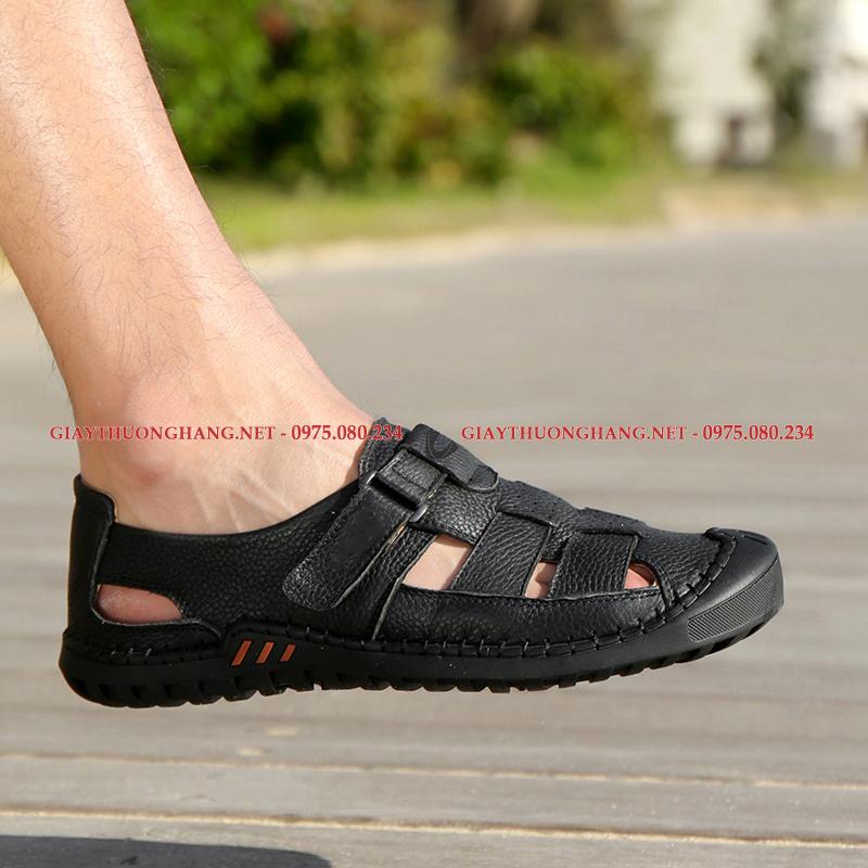 Dép rọ nam da bò, hãng Camel Active 2021, BC19307B