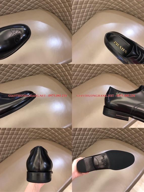 Giày tây hãng Prada da bóng hàng nhập full box