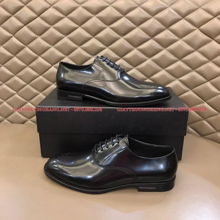 Giày tây hãng Prada da bóng hàng nhập full box Giày tây hãng Prada da bóng hàng nhập full box
