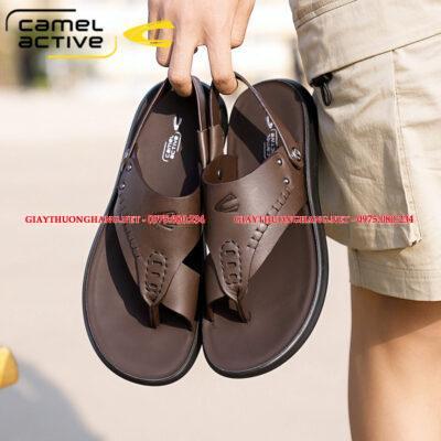 Dép da phong cách Camel Active 2022 nhập khẩu chính hãng, Mã BC22123989