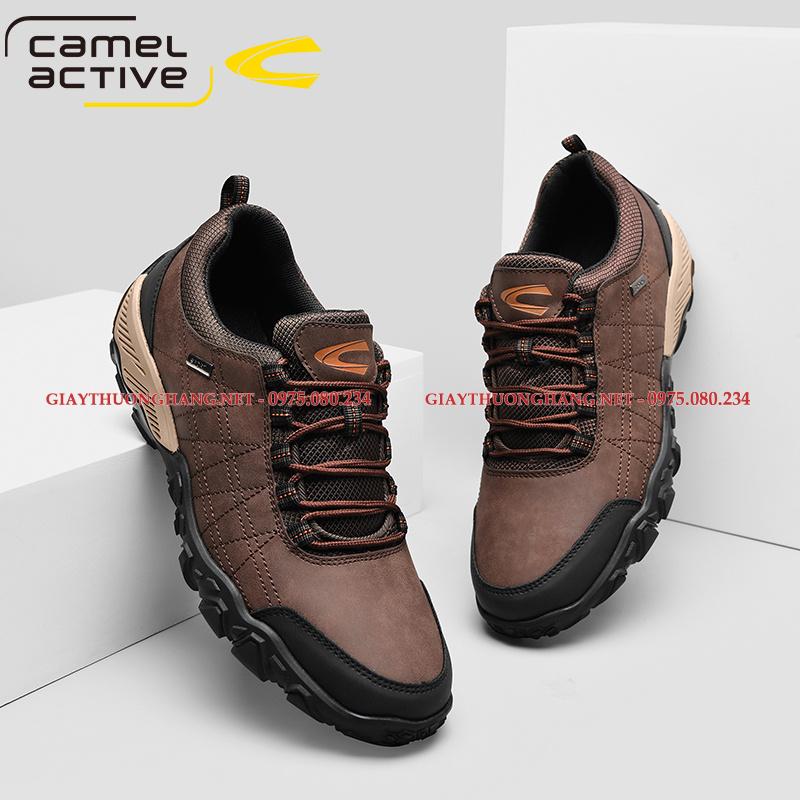 Giày Camel Sport 2023 màu nâu và đen, mã BC22123057 Giày Camel Sport 2023 màu nâu và đen, mã BC22123057
