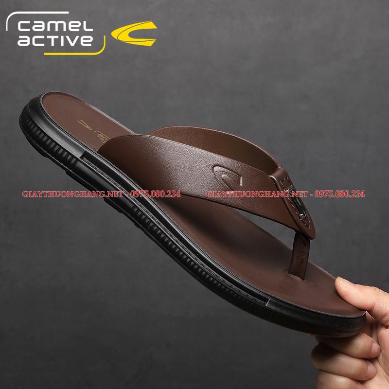 Tông nam ( dép xỏ ngón) 2023 Camel Active màu nâm và đen Mã BC22123102 Tông nam ( dép xỏ ngón) 2023 Camel Active màu nâm và đen Mã BC22123102