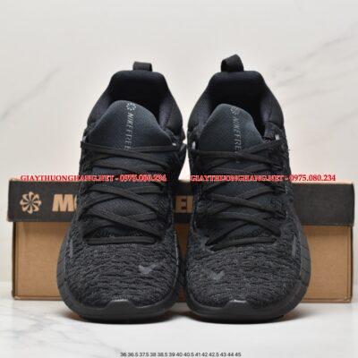 Giày Nike Free Run Flyknit màu đen cho nam và nữ BK580323