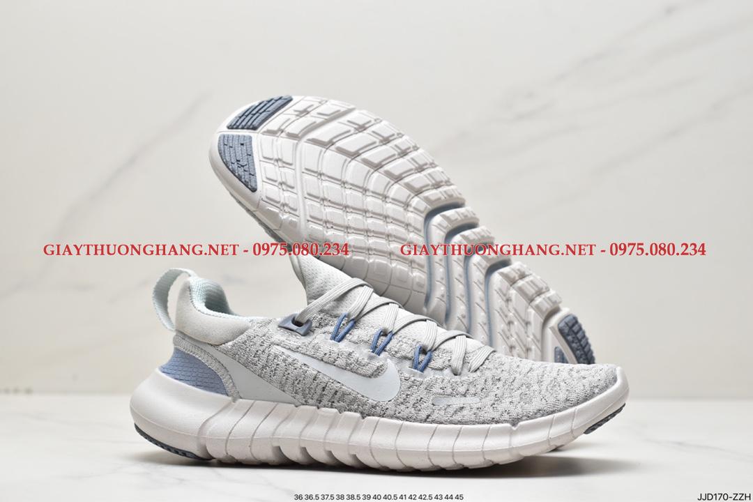 Giày Nike Free Run Flyknit màu ghi cho nam và nữ BK580324 Giày Nike Free Run Flyknit màu ghi cho nam và nữ BK580324