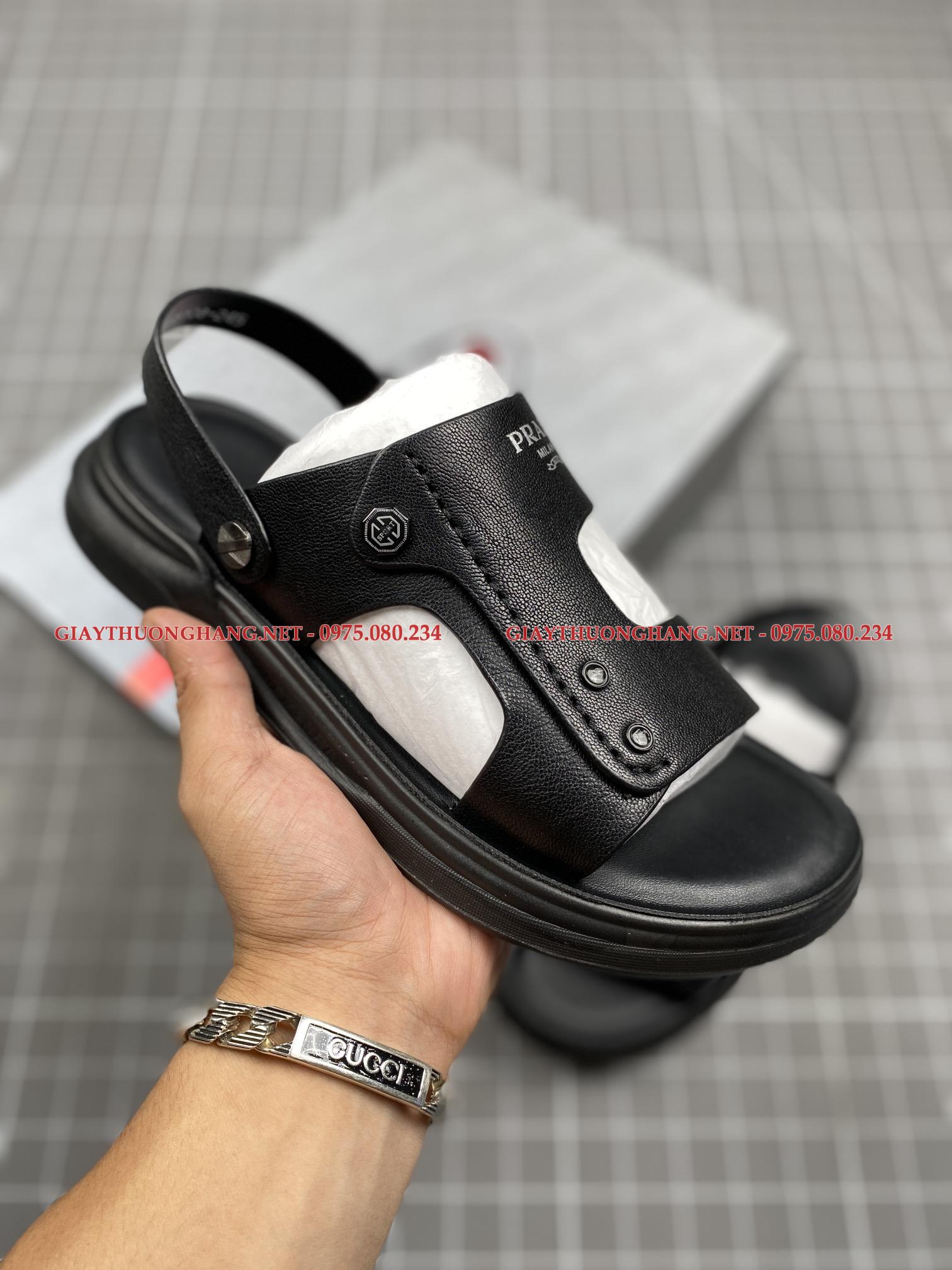 Dép Prada cho nam, hàng cao cấp 2023 full box, mã BK583444 Dép Prada cho nam, hàng cao cấp 2023 full box, mã BK583444