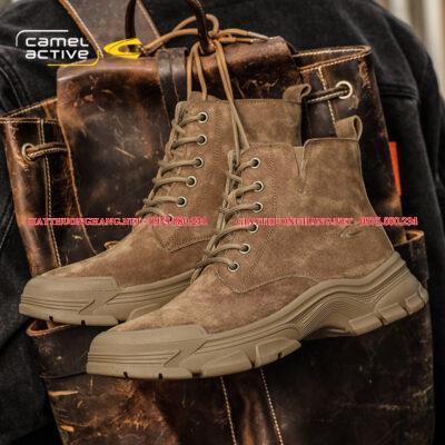 Boot nam cổ thấp 2024 da lộn, mã BC120188