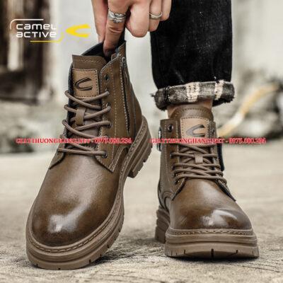 Bốt nam da bò 2023 Camel Active chính hãng (2 màu), BC120166