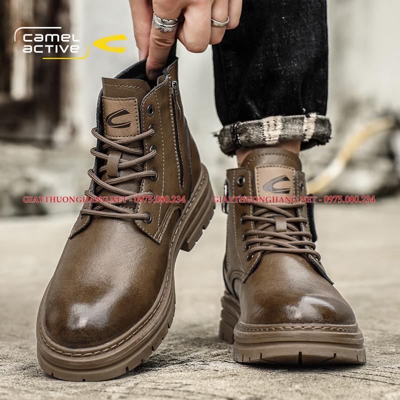 Bốt nam da bò 2023 Camel Active chính hãng (2 màu), BC120166 Bốt nam da bò 2023 Camel Active chính hãng (2 màu), BC120166