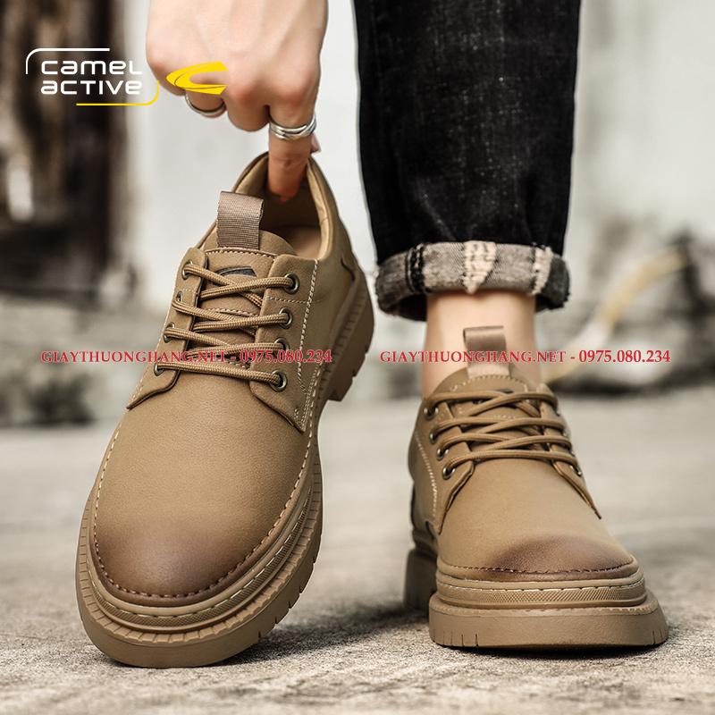 Giày da màu xám và nâu cho nam mã BC120156 Giày da màu xám và nâu cho nam mã BC120156