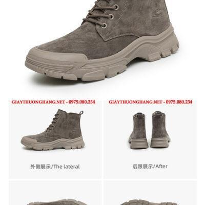 Boot nam cổ thấp 2024 da lộn, mã BC120188