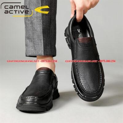 Giày lười đế cao 2023 cho nam chính hãng Camel mã DWL7021