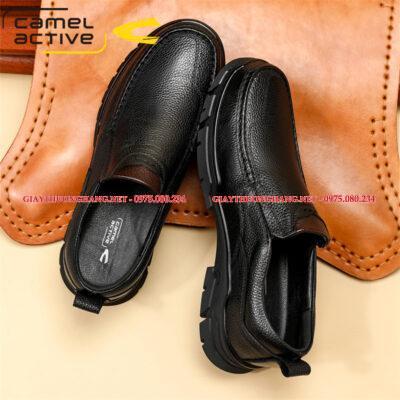 Giày lười đế cao 2023 cho nam chính hãng Camel mã DWL7021