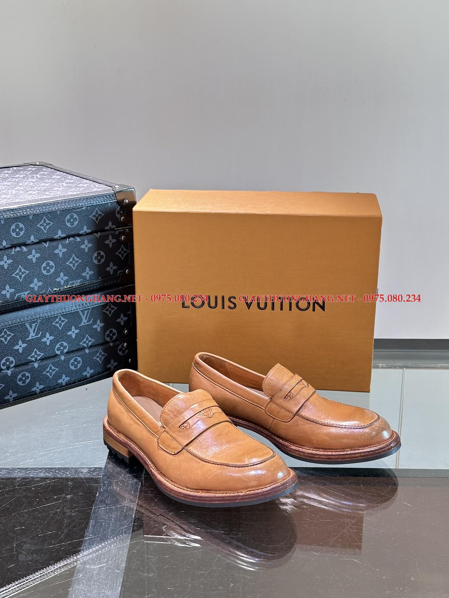 Giày lười đế cao Louis Vuitton 2024 cao cấp, mã BC230 Giày lười đế cao Louis Vuitton 2024 cao cấp, mã BC230