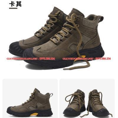 Giày cao bồi nam buộc dây, cổ lửng phong cách, mã D033