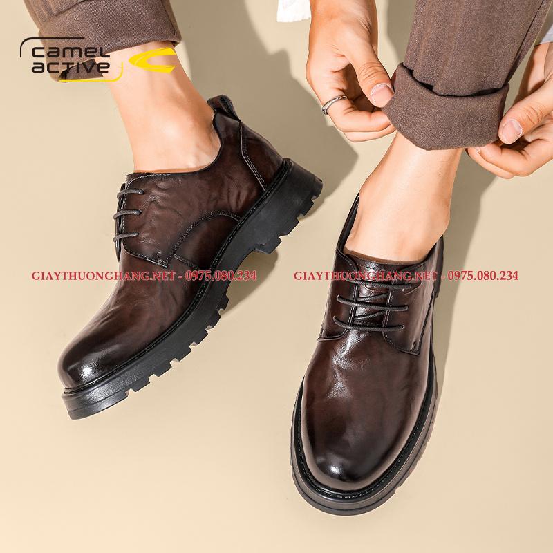 Giày tây nâu 2024 chính hiệu Camel Active mã số D012A Giày tây nâu 2024 chính hiệu Camel Active mã số D012A