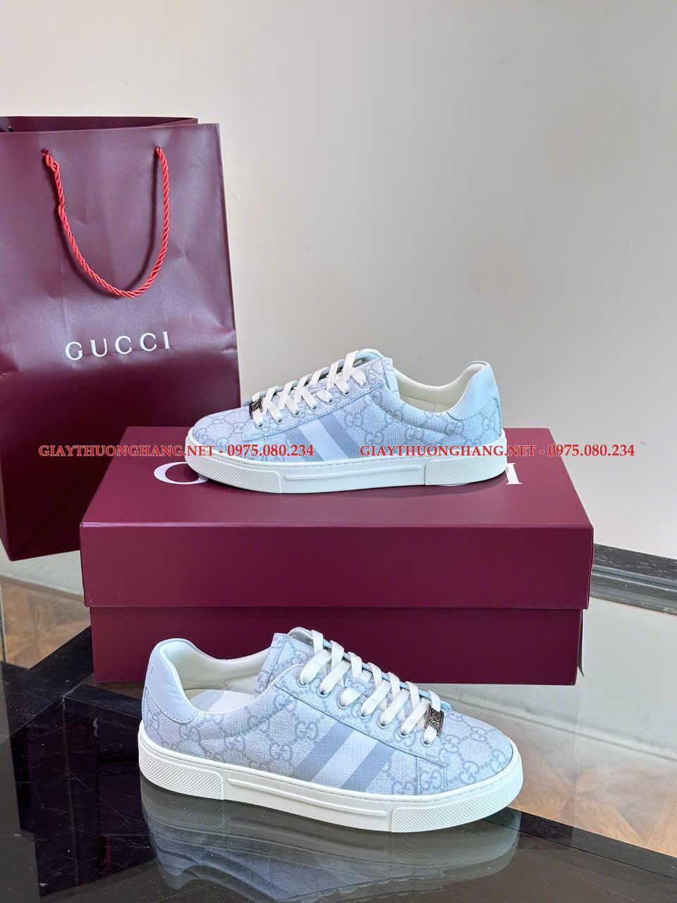 Giày Gucci nữ đế vuông 2025 cao cấp mã BC234 Giày Gucci nữ đế vuông 2025 cao cấp mã BC234