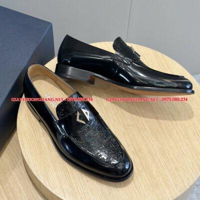 Giày lười Dior 2025 đế vuông lịch lãm, Mã BC242
