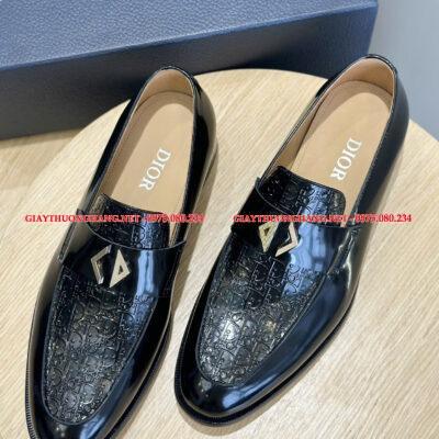 Giày lười Dior 2025 đế vuông lịch lãm, Mã BC242